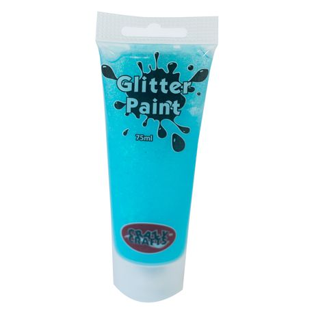 Crazy Crafts Acrylic Glitter Paint - Neon Blue Glitter Buy Online in Zimbabwe thedailysale.shop