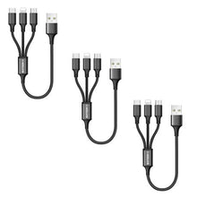 Load image into Gallery viewer, 3-in-1 1.2M USB Charging Cable (Type-C /Micro USB /Lightning) - 3 Pack
