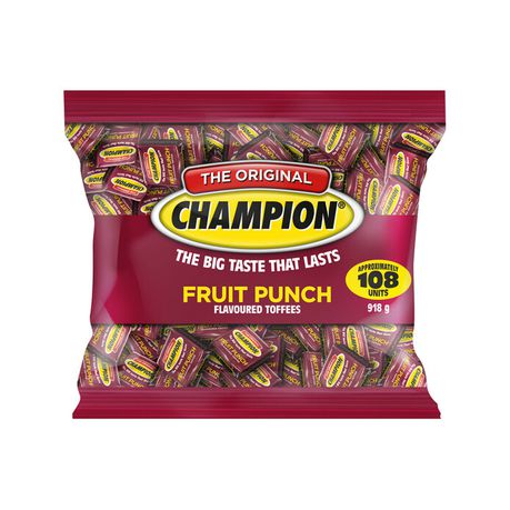 Champion Toffee - Fruit Punch - 918g Buy Online in Zimbabwe thedailysale.shop