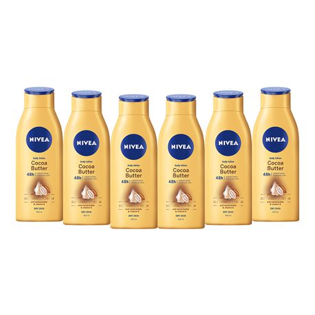 NIVEA Cocoa Butter Body Lotion - 6 x 400ml Buy Online in Zimbabwe thedailysale.shop