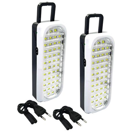United Electrical - 44 LED Rechargeable Emergency Light - Lamp Torch - 2 Piece Buy Online in Zimbabwe thedailysale.shop