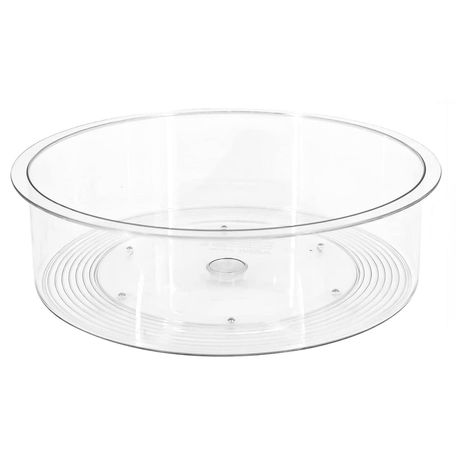 (JD-R001) Lazy Susan Round Turntable Organiser Storage Clear Acrylic