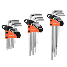 Load image into Gallery viewer, Shind Short Ball End Hexagon Key 9 Piece
