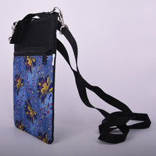 Load image into Gallery viewer, Orema Shweshwe Sling Shoulder Bag Crossbody Bag - Blue Floral
