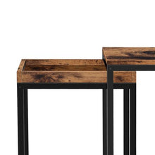 Load image into Gallery viewer, Bragg Tokyo Rustic Nesting Side Tables, Brown
