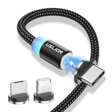 Load image into Gallery viewer, ÖKOTEC Uslion 360° Magnetic Fast Charge Cable iPhone Samsung Huawei
