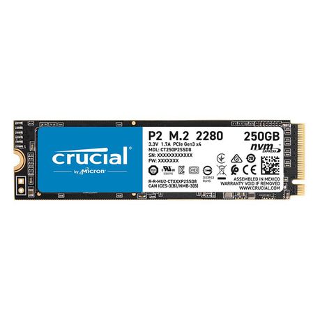 Crucial P2 250GB PCIE NVME M.2 SSD - Black Buy Online in Zimbabwe thedailysale.shop
