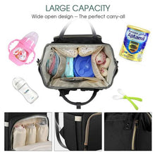 Load image into Gallery viewer, Multi-function Unisex Baby Travel Backpack with Large Storage - Black
