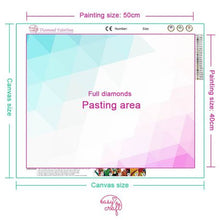 Load image into Gallery viewer, Diamond Painting DIY Kit, Round diamonds, 50x40cm- Little Elves in Forest
