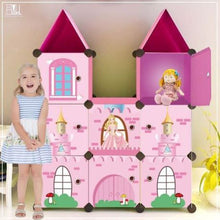 Load image into Gallery viewer, Portable Princess Castle Modular Wardrobe Storage Organizer For Kids-Pink

