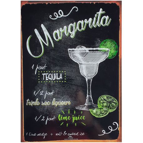 Vintage Metal Tin Signs - Margarita - Pub Decorative Metal Plates Buy Online in Zimbabwe thedailysale.shop