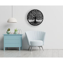 Load image into Gallery viewer, Tree of Life Wall Art 1 - Metal In Statin Black Finish - By Unexpected Worx
