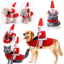 Load image into Gallery viewer, Pet Christmas Santa Claus Riding Costume - Medium
