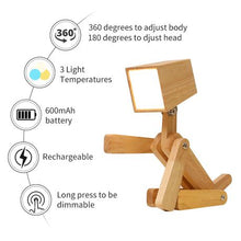 Load image into Gallery viewer, Decorative Natural Wood Bedside or Table Lamp
