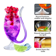 Load image into Gallery viewer, MXM - 350ml Cocktail Vampire Glass With Drinking Straw
