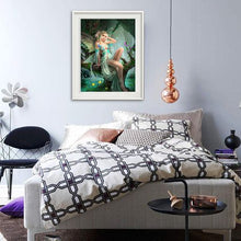 Load image into Gallery viewer, Diamond Painting DIY Kit, Round diamonds, 50x40cm- Beautiful Tree Fairy
