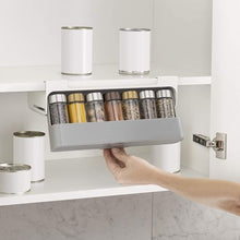 Load image into Gallery viewer, Silver Kitchen Under-Shelf Spice Rack
