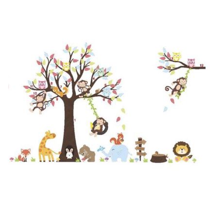 Home Wall Stickers Animal Tree Kids Buy Online in Zimbabwe thedailysale.shop