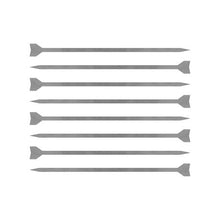 Load image into Gallery viewer, Tau Stainless Steel Flat Skewers - Medium Set of 8
