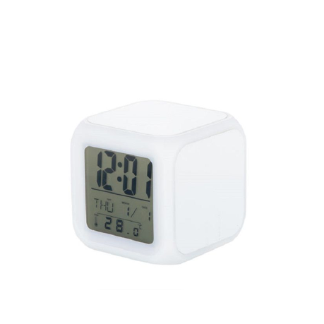 Digital Alarm Clock With LED Color Change