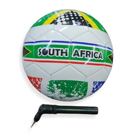 South Africa Supporter Soccer Ball with Pump Buy Online in Zimbabwe thedailysale.shop