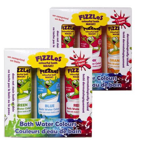 FiZZLeS Colourful Bath Magic for Kids - 6 Pack Assorted