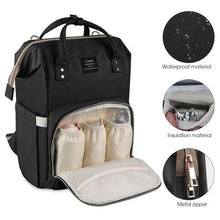 Load image into Gallery viewer, Multi-function Unisex Baby Travel Backpack with Large Storage - Black
