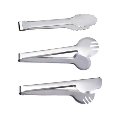 Multi-Use Set of Stainless Steel Kitchen Tongs – Tong Cookware Set (3pc) Buy Online in Zimbabwe thedailysale.shop