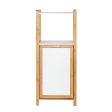 Load image into Gallery viewer, Wenko - Finja Shelf Unit W/ Laundry Basket - Bamboo
