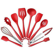 Load image into Gallery viewer, Heartdeco Kitchen Heat-Resistant Non-Stick Silicone Utensils - 10 Piece Set
