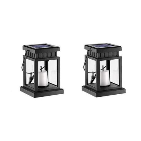 Solar Power LED Garden Light-Warm White - 2 Pack (SG-006-WWx2)