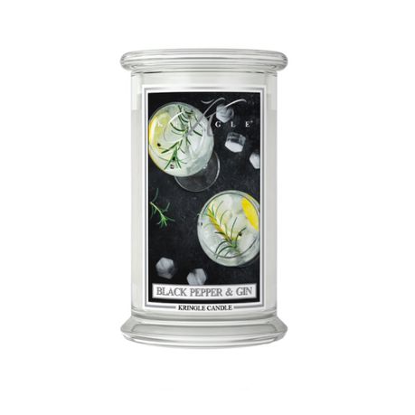 Kringle Candle - Black Pepper and Gin - Large Jar Double Wick - 622g Buy Online in Zimbabwe thedailysale.shop