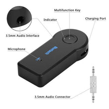 Load image into Gallery viewer, SWEG Wireless Bluetooth Receiver Car Audio Adapter 3.5mm Jack Handsfree
