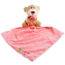 Load image into Gallery viewer, Soft Infant Baby Nursery Security Bear Blanket Lovey Toy Towel - Bear
