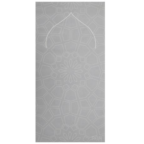 Ruh Musallah Luxury Comfort Prayer Mat - Qibla Grey Buy Online in Zimbabwe thedailysale.shop
