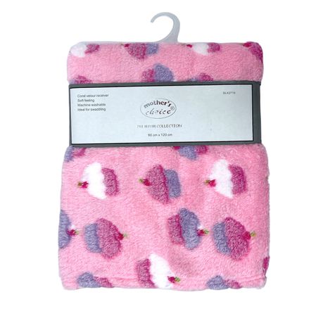 Girls Cutwork Coral Fleece Receiver - Cupcake Buy Online in Zimbabwe thedailysale.shop