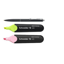 Load image into Gallery viewer, A5 Neon Journal Set Yellow + Free Schneider K15 Pen
