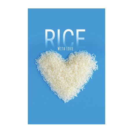Rice with love, Jasmine rice in heart shape isolated on blue background.: Rice with love, Heart shape of rice on valentine s day, Jasmine rice. A swee Buy Online in Zimbabwe thedailysale.shop