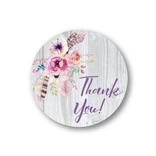 Load image into Gallery viewer, Thank you decorative sticker roll- 500 stickers (dry flower)
