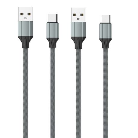 KT&SA LDNIO USB Typ-C Fast Charge & Sync TPE Cable LS-442 2m Pack of 2 Buy Online in Zimbabwe thedailysale.shop