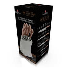Load image into Gallery viewer, Berlinger Haus 6-Piece Stainless Steel Knife Set Rose Gold
