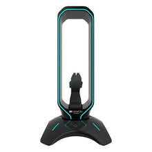 Load image into Gallery viewer, Canyon Gaming Bungee 3-in-1 Headphone Stand 2 Port USB 7 RGB Color - Black
