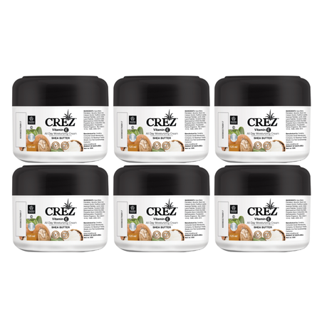 Crez Vitamin E Body Cream with Shea Butter - 6 x 125ml