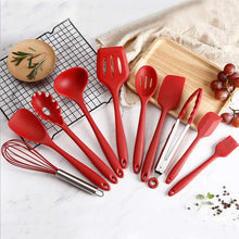 Load image into Gallery viewer, Heartdeco Kitchen Heat-Resistant Non-Stick Silicone Utensils - 10 Piece Set

