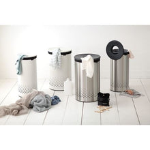 Load image into Gallery viewer, Brabantia Laundry Bin 60L - Matt Steel/Grey Lid
