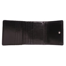 Load image into Gallery viewer, Nuvo - AW119 Black Leather Trifold Men's Wallet
