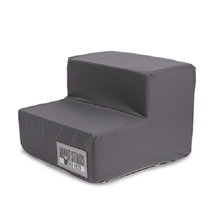 Load image into Gallery viewer, Woof Stairs - 2 Step Dog Steps - Dark Grey
