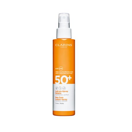 Clarins Sun Care Body Lotion Spray UVA/UVB 50+ Buy Online in Zimbabwe thedailysale.shop