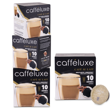 Dolce Gusto Capsules Compatible Cafe Au Lait Coffee 40 Value Pack