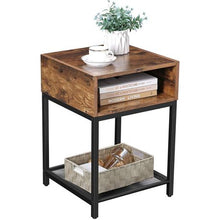 Load image into Gallery viewer, Bragg Berlin Rustic Bedside Table, Brown
